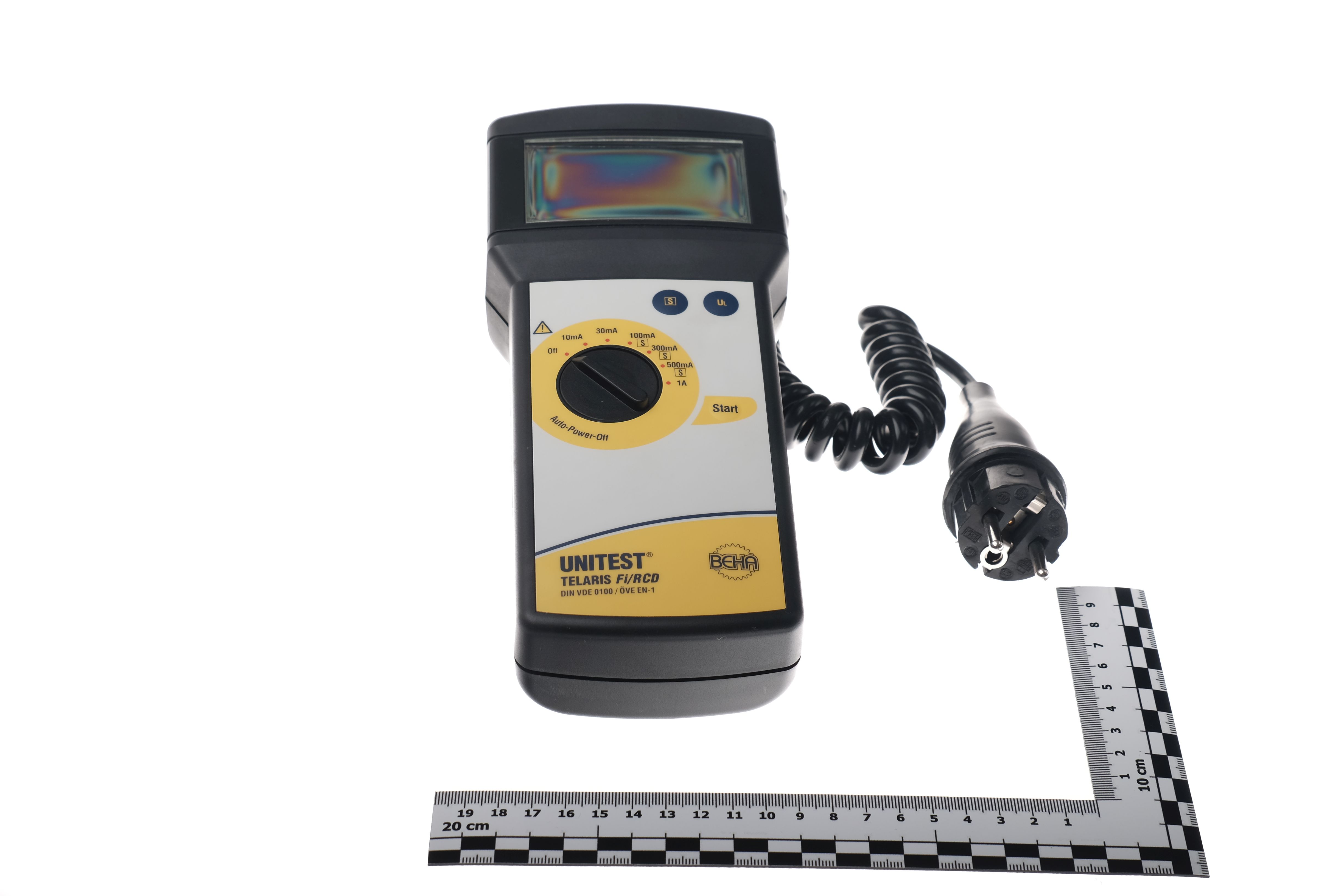 Mieten Sie ganz einfach: BEHA 8968 - UNITEST Telaris FI/RCD VDE 0100 Schutzmaßnahmen Tester. BEH TELFIRCDT